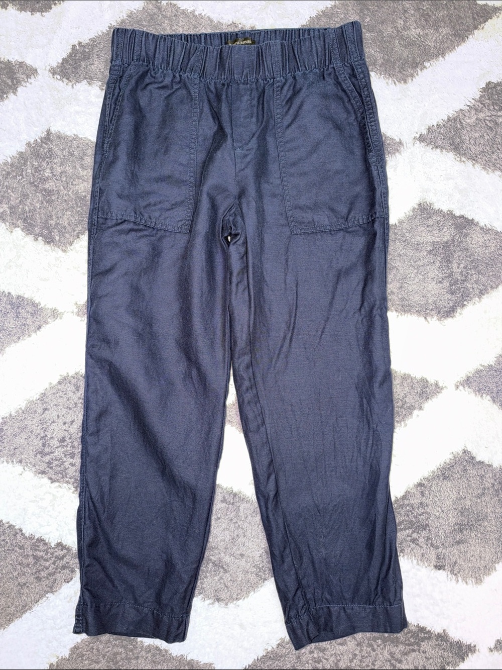 Banana Republic Linen blend pull on crop pants size small